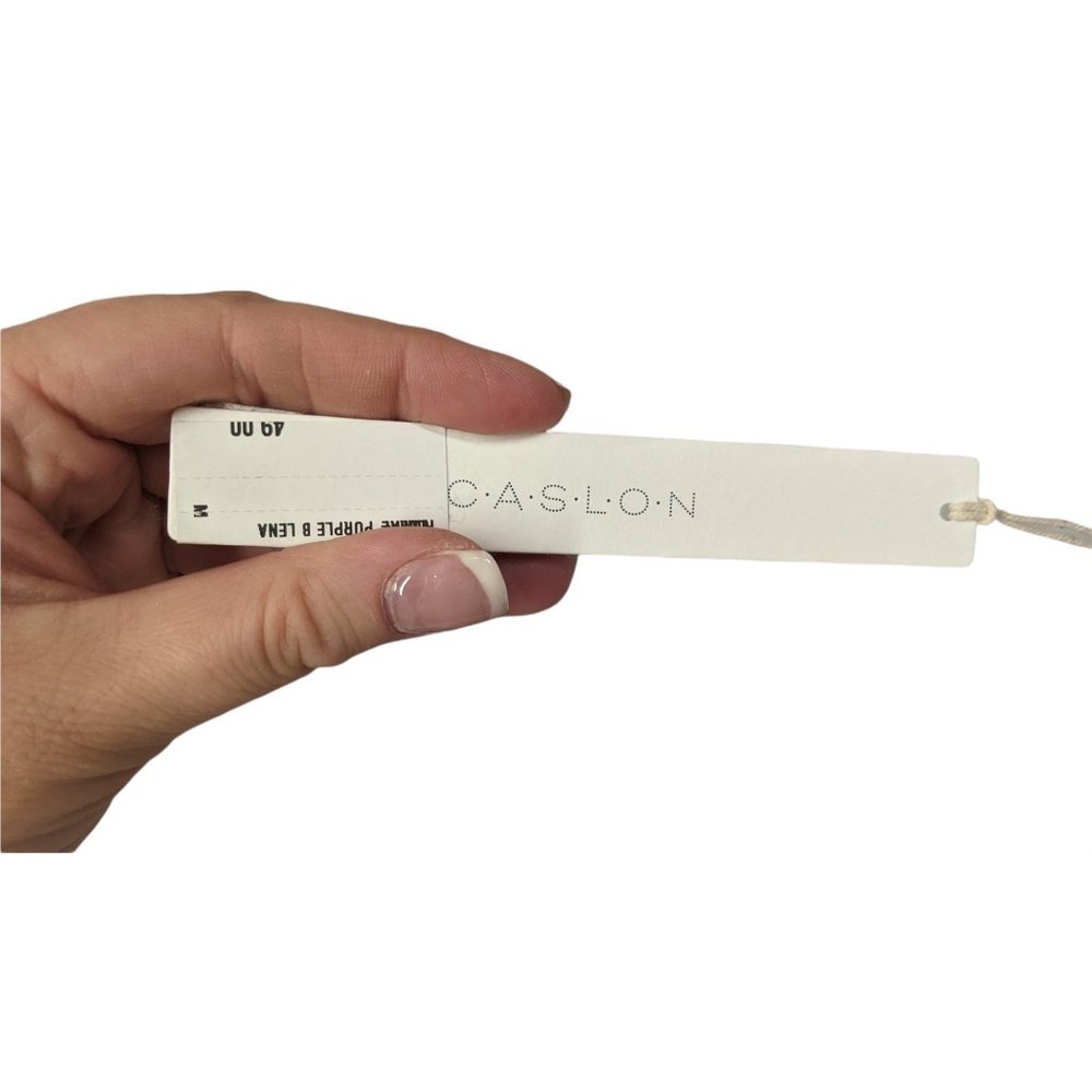 NEW Caslon Lena Purple Floral Pullover Top Size M - Picture 8 of 8